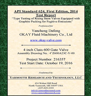 Porcess about API 624 certificate
